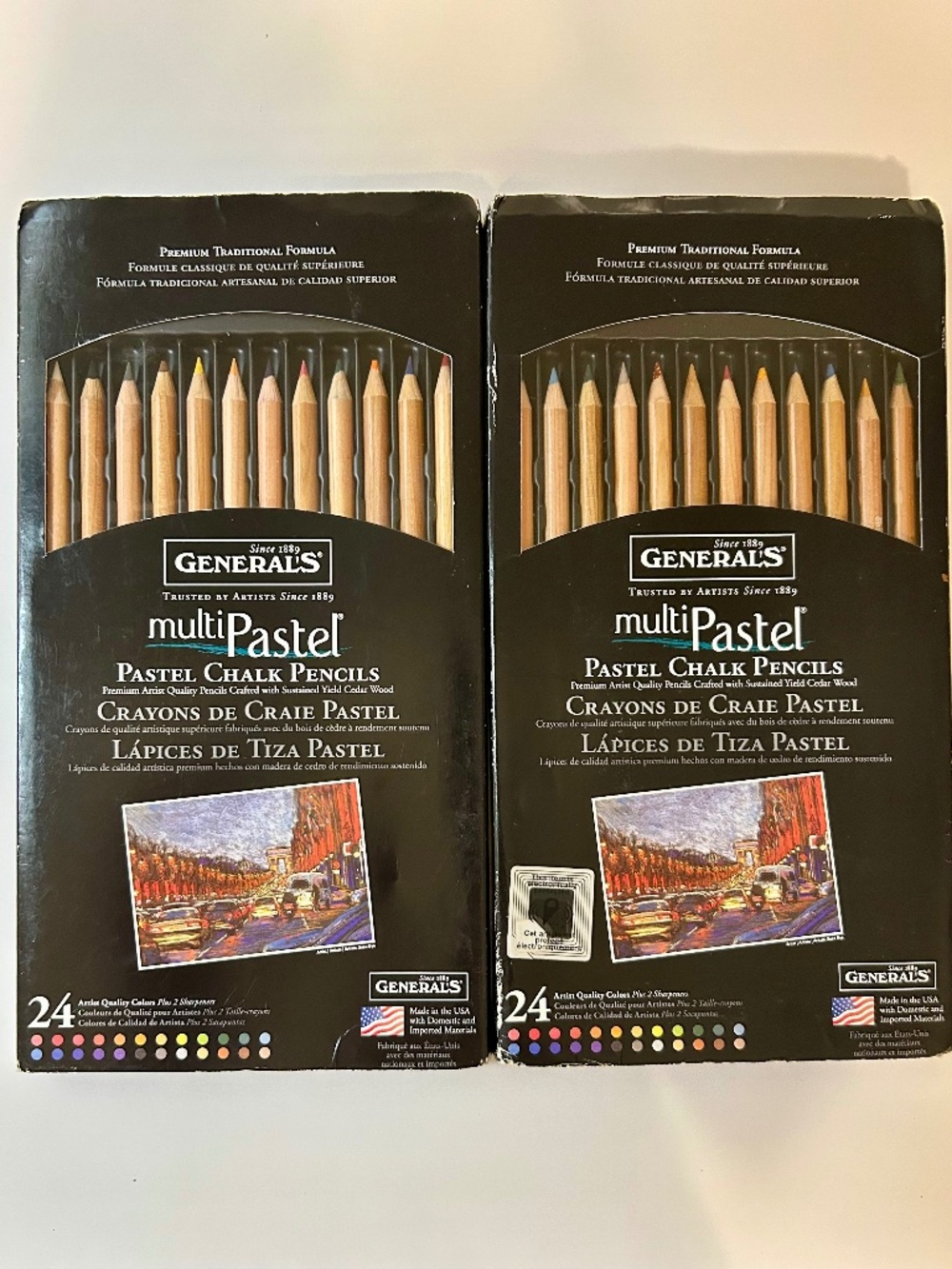 GENERALS  G4401-24A Pastel Chalk Pencil Set of 24
